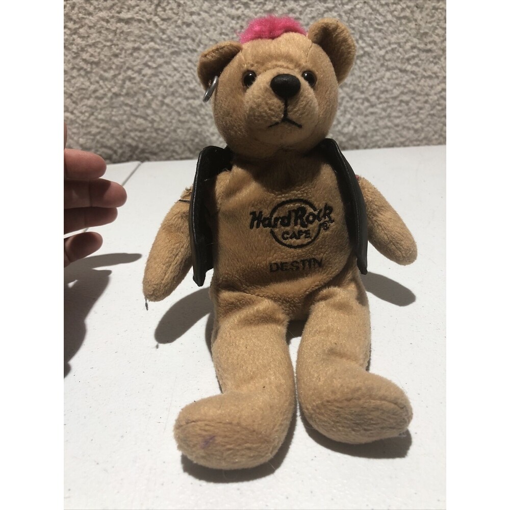 Hard Rock Cafe Destin Bear Beanie Baby Plush